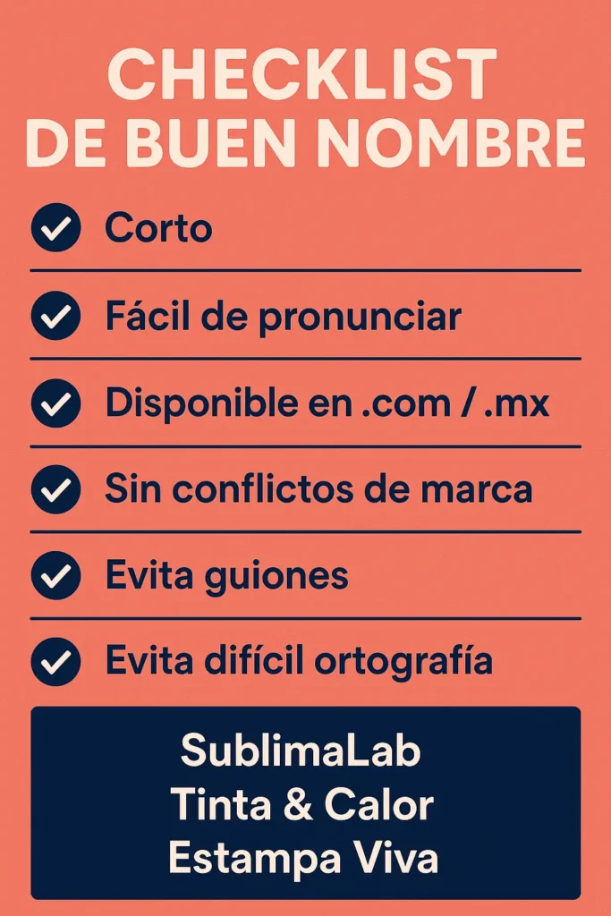 ideas de nombre para negocio de sublimacion