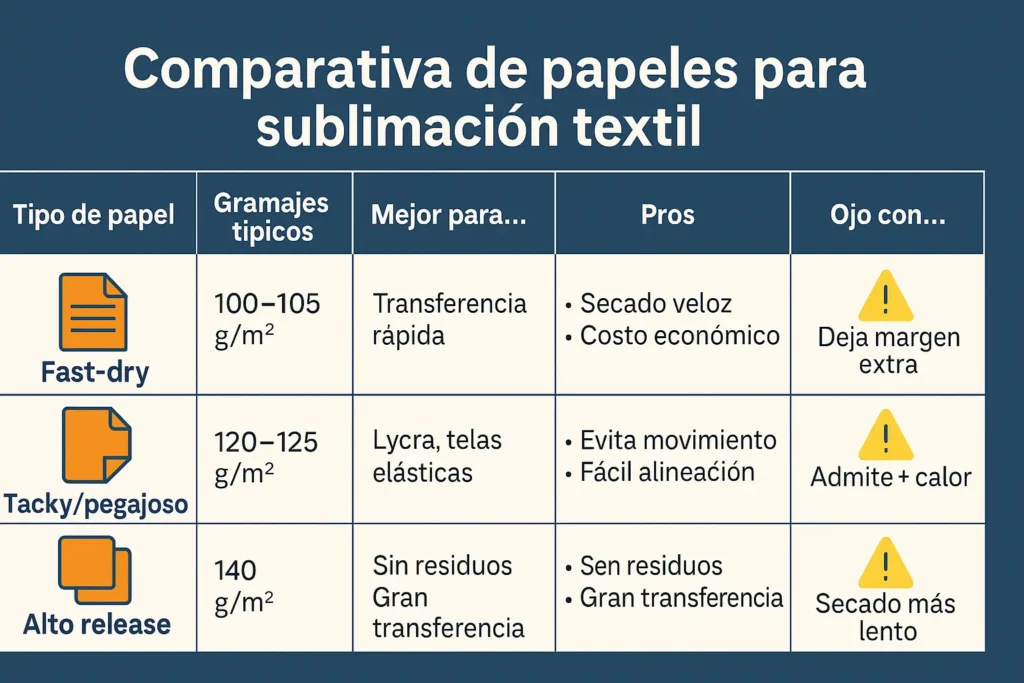 papel para sublimación textil