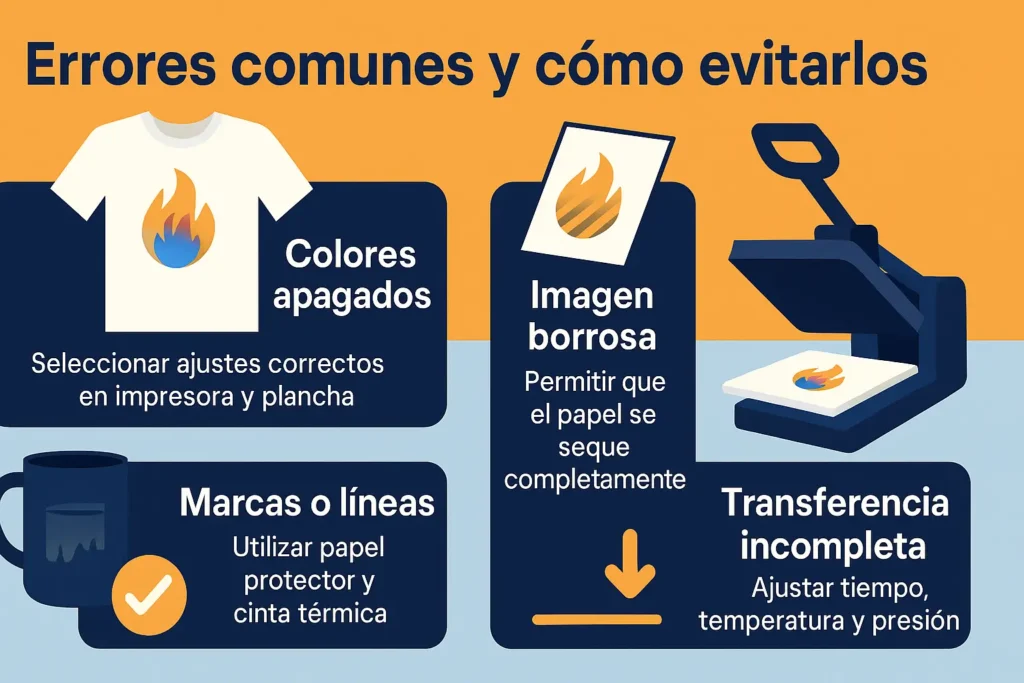 errores en sublimación