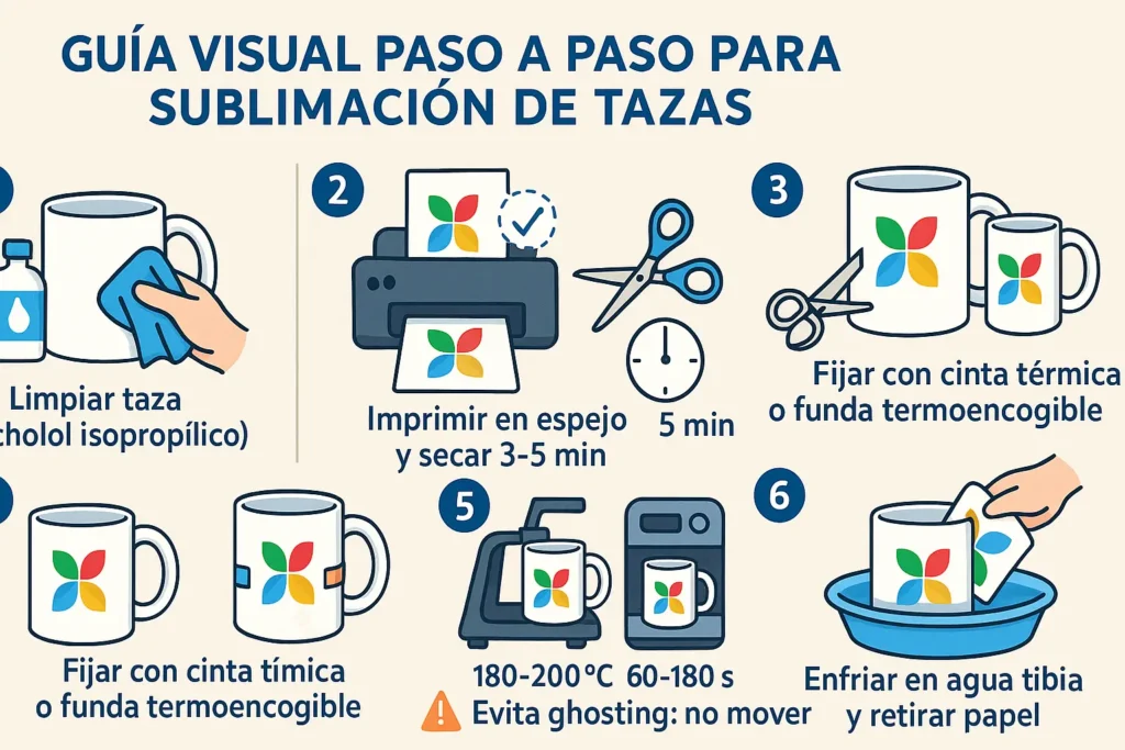 sublimación de tazas