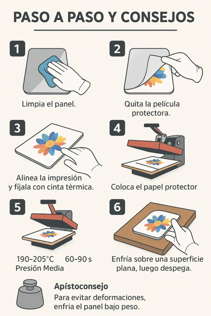 sublimación en metal