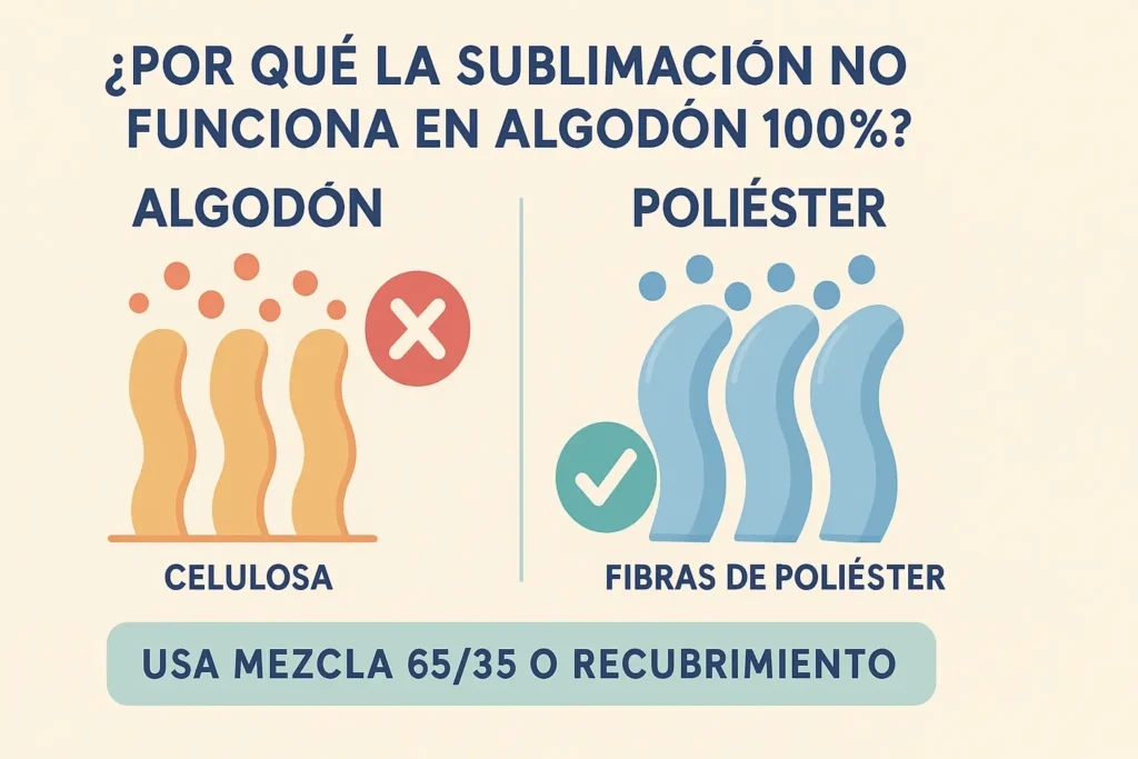 sublimación en algodón