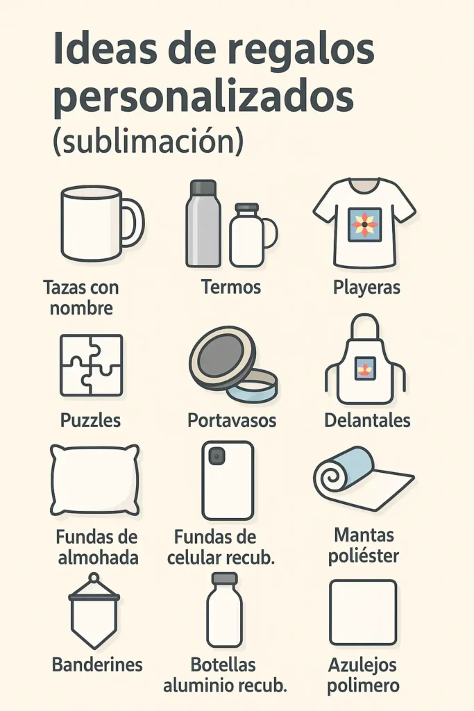 Cómo hacer regalos personalizados con sublimación
