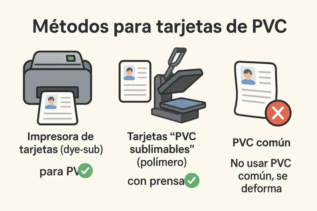 como sublimar tarjetas de pvc