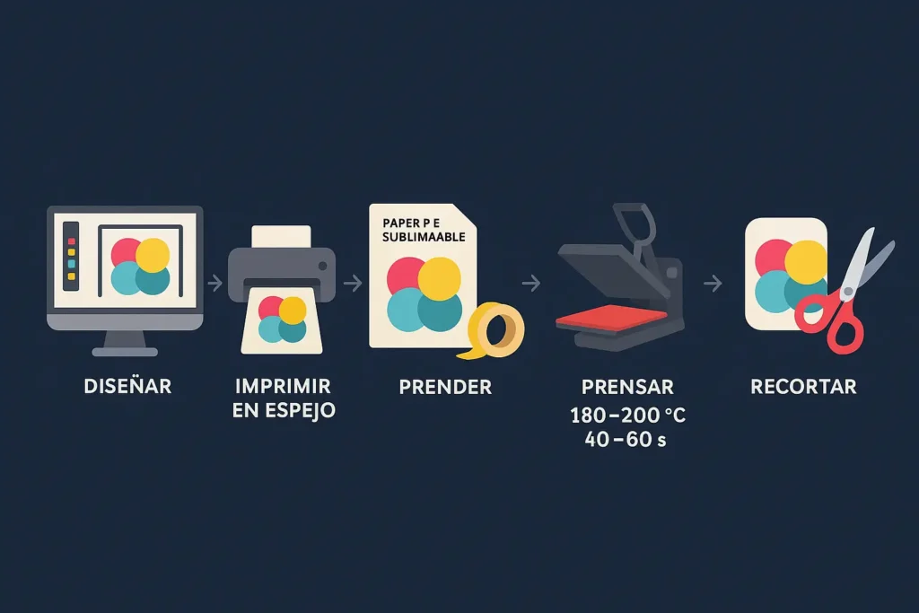 como hacer stickers sublimación