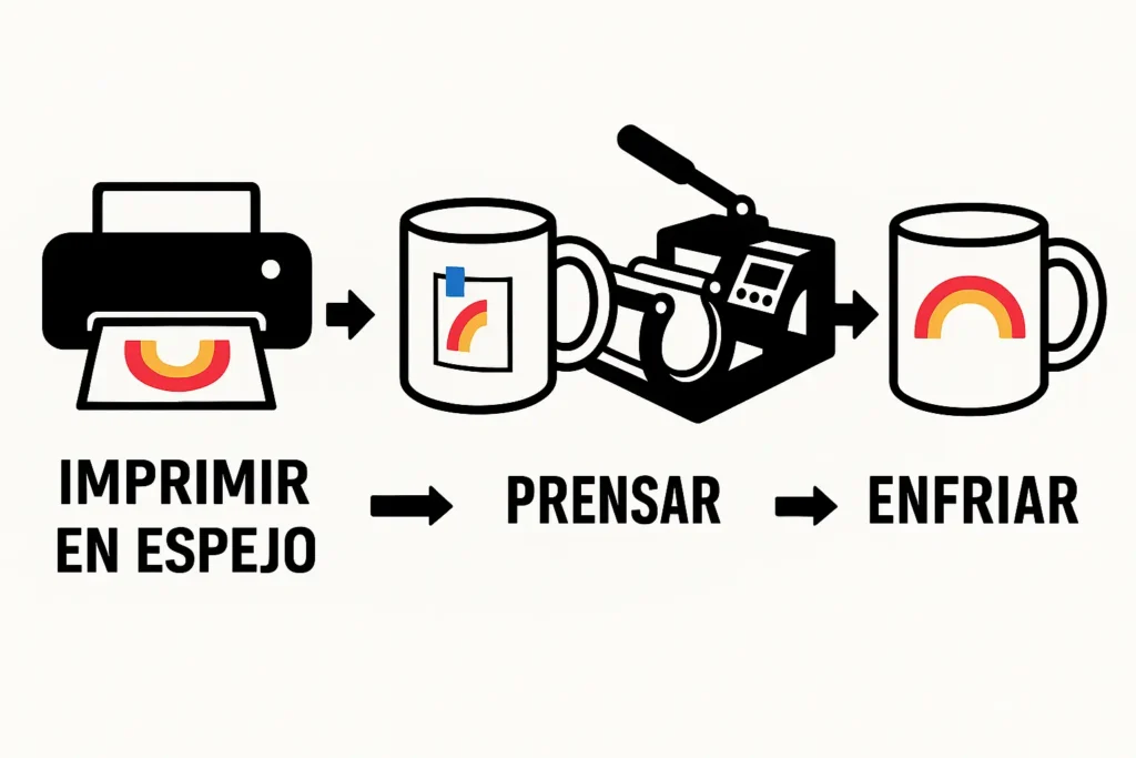 que se necesita para sublimar tazas
