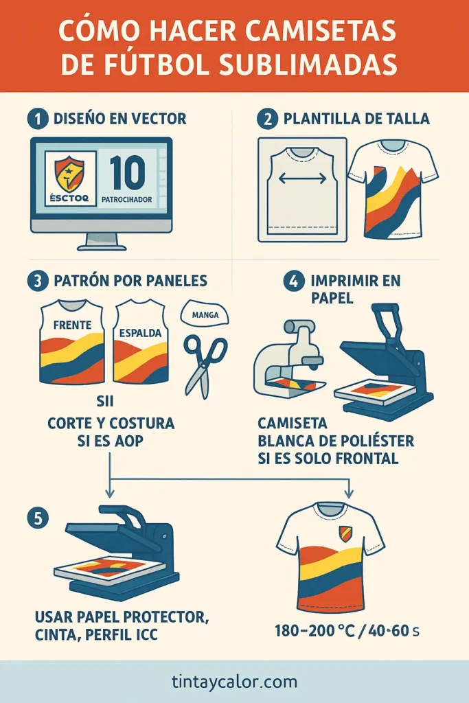 como hacer camisetas de futbol sublimadas