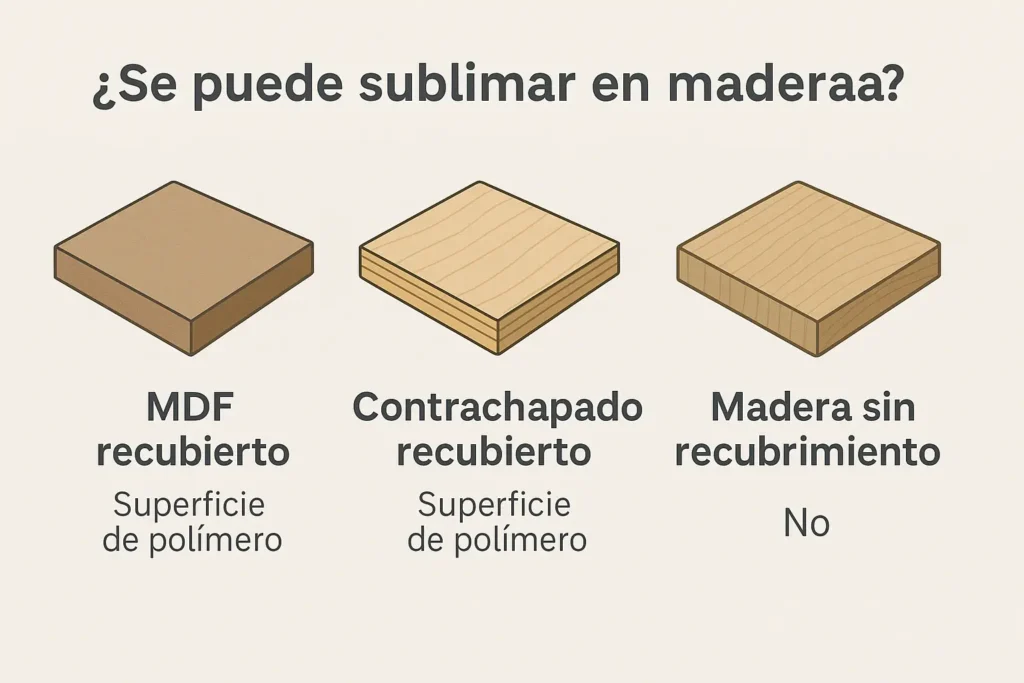 se puede sublimar en madera