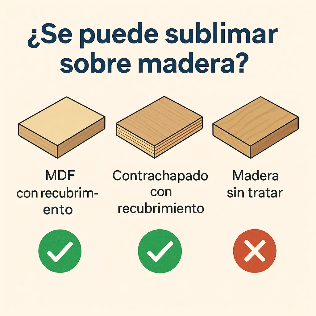 se puede sublimar en madera