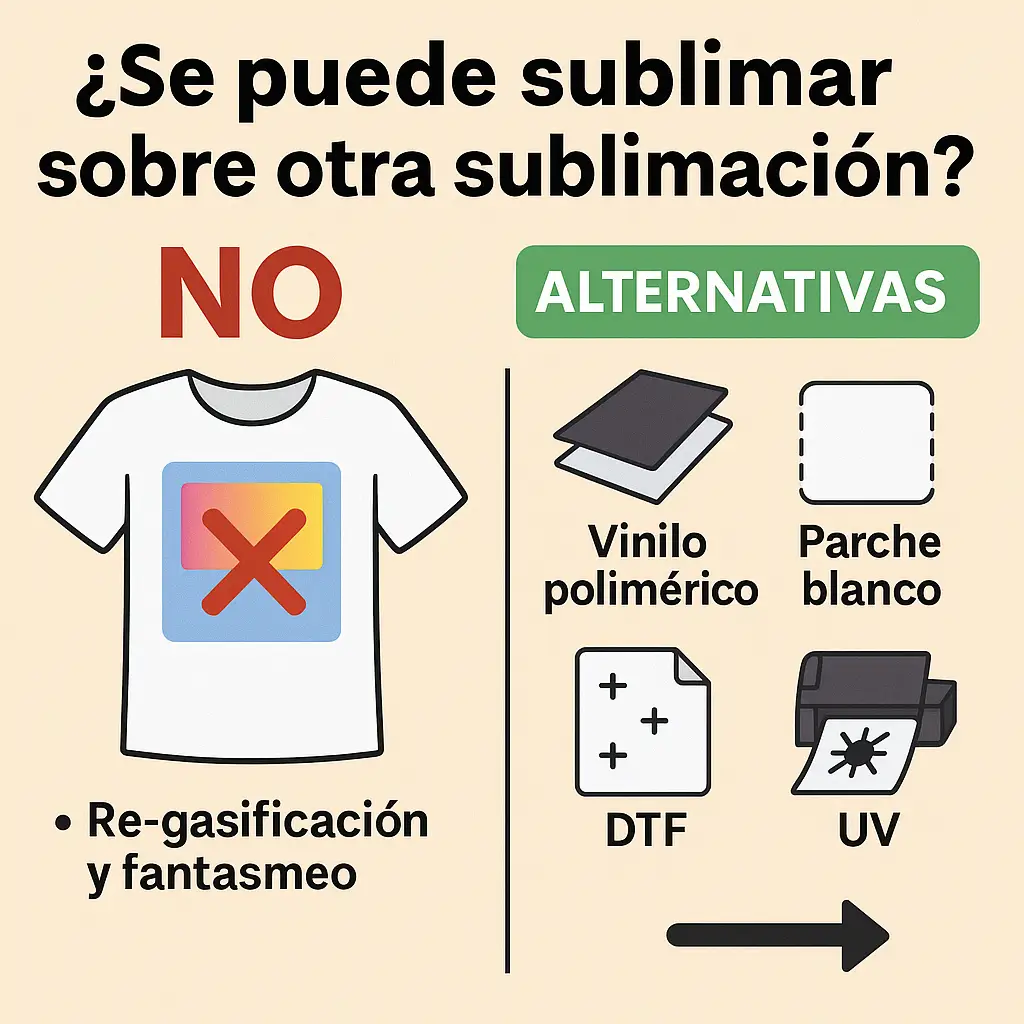 se puede sublimar sobre otra sublimación
