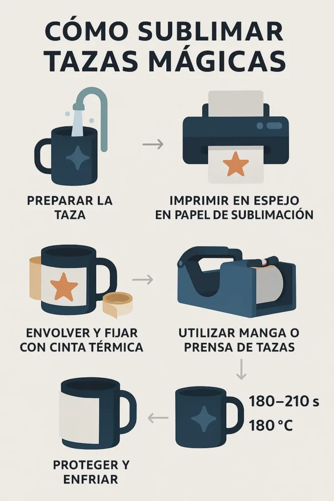 cómo sublimar tazas mágicas
